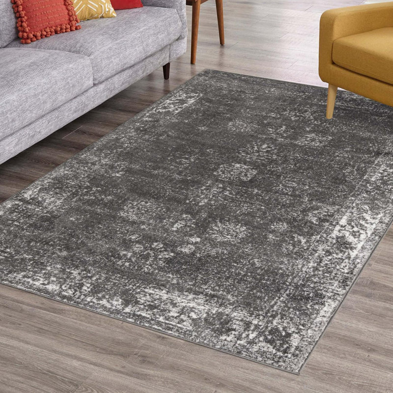 Mistana™ Brandt Performance Dark Gray Rug & Reviews Wayfair